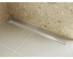Fertigset Duschrinne hansgrohe RainDrain Original 700 mm edelstahl gebürstet 56197800 ohne Grundkörper