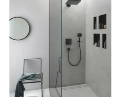 Fertigset Duschrinne hansgrohe RainDrain Rock 1000 mm befliesbar 56033000 ohne Installationsset und den uBox Grundkörper