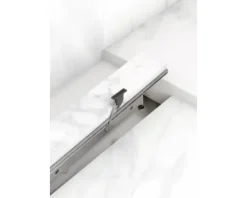 Fertigset Duschrinne hansgrohe RainDrain Rock 1000 mm befliesbar 56033000 ohne Installationsset und den uBox Grundkörper
