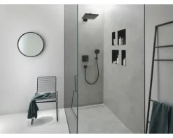 Fertigset Duschrinne hansgrohe RainDrain Rock 1000 mm befliesbar 56033000 ohne Installationsset und den uBox Grundkörper