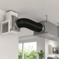 Flexibler Abluftschlauch 80 mm Combiflexrohr Aluminium-Innenbeschichtung feuerfest & extra stabil Für Klima-, Lüftungs- und Abluftanlagen