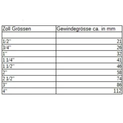 Flügelgriff Kugelhahn IGxAG 1/2