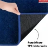 FLOORDIREKT Badematte Nasa - Wasserabsorbierend und Pflegeleicht - Dunkelblau - 60 x 150 cm