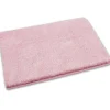 FLOORDIREKT Badematte Sky Soft - Reckteckig - Rutschhemmende Rückseite - Rosa - 60 x 100 cm