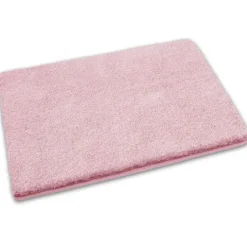 FLOORDIREKT Badematte Sky Soft - Reckteckig - Rutschhemmende Rückseite - Rosa - 60 x 100 cm