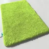 FLOORDIREKT Badematte Sky - Flauschiger Badvorleger mit dichtem Flor - Eckig - Apfelgrün - 50 x 80 cm