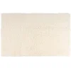 FLOORDIREKT Badematte Sky Soft - Reckteckig - Rutschhemmende Rückseite - Creme - 80 x 150 cm