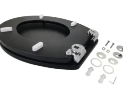 form&style WC-Sitz Black matt mit Absenkautomatik und Quick&Clean