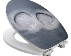 form&style WC-Sitz Stone Heart mit Absenkautomatik grau
