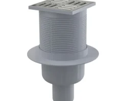 form&style Bodenablauf REDONDA 105 x 105/50 mm senkrecht Abflussleistung 37 l/min Rost edelstahl