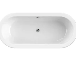 form&style Freistehende Badewanne SANSIBAR 80 x 180 cm weiß glänzend