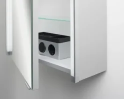 form&style Spiegelschrank 42,5 x 16,5 x 67 cm grau 1-türig LED IP 20