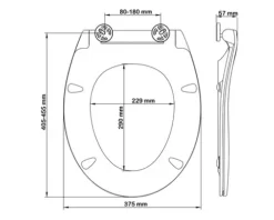form&style WC-Sitz RANVELI Click & Clean weiß mit Absenkautomatik matt weiß