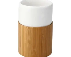 form&style Zahnputzbecher Curetta Keramik mit Bambus