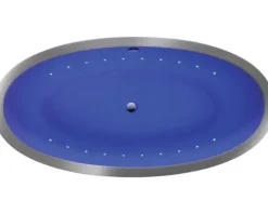 Freistehende Badewanne OTTOFOND Kent 94 x 190 cm weiß glänzend mit Beleuchtung 71180