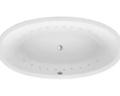 Freistehende Badewanne OTTOFOND Kent 94 x 190 cm weiß glänzend mit Beleuchtung 71180