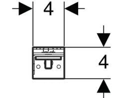 GEBERIT Befestigungssatz Duofix Basic Wandanker für Einzelmontage 111.839.00.1