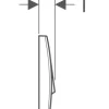 GEBERIT Betätigungsplatte 200F Platte chrom matt / Taster chrom matt 115.222.46.1