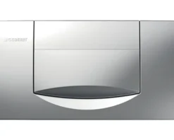GEBERIT Betätigungsplatte 200F Platte chrom matt / Taster chrom matt 115.222.46.1