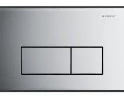 GEBERIT Betätigungsplatte Kappa 50 Platte chrom glänzend / Taster chrom glänzend 115.260.21.1