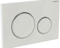 GEBERIT Betätigungsplatte Sigma 20 Platte weiß matt / Taster weiß matt 115.882.01.1