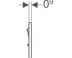 GEBERIT Urinalsteuerung Typ 01 pneumatisch Platte chrom hochglanz 116.011.21.5