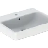 GEBERIT Aufsatzwaschbecken Renova Plan 60 cm weiß 501721001