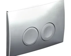 GEBERIT Betätigungsplatte Delta 21 Platte chrom matt / Taster chrom matt 115.125.46.1