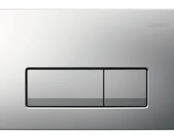 GEBERIT Betätigungsplatte Delta50 Platte edelstahl gebürstet / Taster edelstahl gebürstet 115.105.46.5