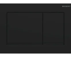 GEBERIT Betätigungsplatte Omega20 (ex Omega30) Square schwarz matt easy-to-clean-beschichtetDesignstreifen: schwarz 115.080.16.1