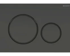 GEBERIT Betätigungsplatte Sigma 20 Platte schwarz matt / Taster schwarz matt 115.882.16.1