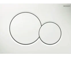 GEBERIT Betätigungsplatte Sigma 01 Platte weiß glänzend / Taster weiß glänzend 115.770.11.5