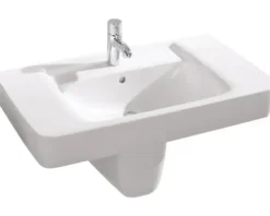 GEBERIT Halbsäule Renova Nr. 1 Plan Renova Plan zu Waschtisch weiß 292110000