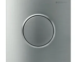 GEBERIT Urinalsteuerung Typ 10 pneumatisch Platte edelstahl gebürstet / Dekorring chrom 116.015.SN.1