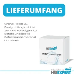 Geberit Vorwandelement Urinal Betätigungsplatte weiß inkl. Zubehör Set