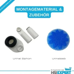 Geberit Vorwandelement Urinal Betätigungsplatte weiß inkl. Zubehör Set