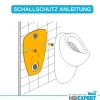 Geberit Vorwandelement Urinal Onyx ohne Deckel Drückerplatte schwarz inkl. Zubehör Set