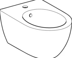 GEBERIT Wandbidet Acanto weiß glänzend KeraTect® Spezialglasur 502825008