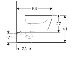 GEBERIT Wandbidet Xeno² mit KeraTect® Spezialglasur weiß 500501011