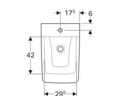 GEBERIT Wandbidet Xeno² mit KeraTect® Spezialglasur weiß 500501011