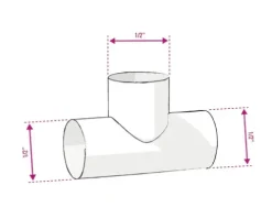 GF-T-Stück verzinkt Nr. 130 1/2"