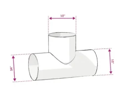 GF-T-Stück verzinkt Nr. 130 3/4"x1/2"x1/2"
