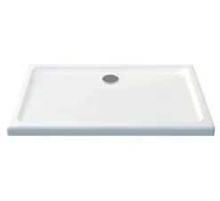 GLASDEALS Duschtasse Acryl Duschwanne in weiß 120 x 80 cm