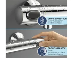 Grohe Quickfix Duscharmatur mit Thermostat PRECISION FLOW chrom 34800001