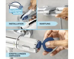 Grohe Quickfix Duscharmatur mit Thermostat PRECISION FLOW chrom 34800001