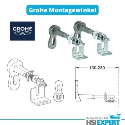 Grohe Rapid SL Urinal Element mit Deckel Drückerplatte weiß inkl. Zubehör Set