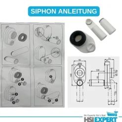 Grohe Rapid SL Urinal Element mit Deckel Drückerplatte weiß inkl. Zubehör Set