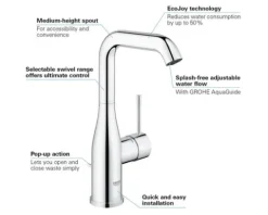 GROHE Waschtischarmatur ESSENCE chrom 32628001