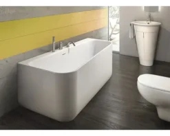 Halbfreistehende Badewanne Ottofond Pino Modell A 703930 155x75 cm weiß