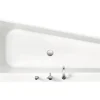 Halbfreistehendes Badewannenset Ottofond Pino 703929 155x75 cm weiß
